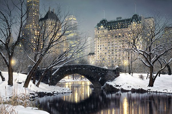 twilight in central park by rod chase full image 5422